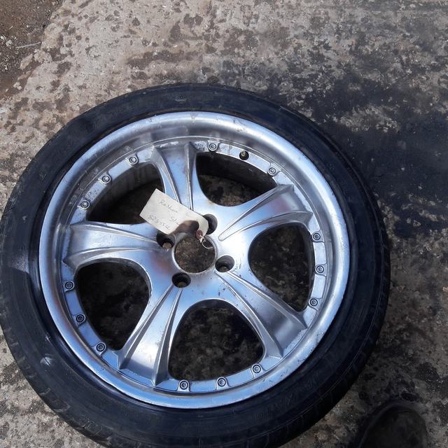 Repaired alloy wheel
